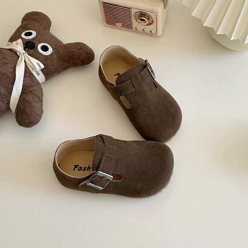 New spring Fiat childrens buckle strap for daily life fashionable comfortable and beautiful version high-quality British retro shoes X250409