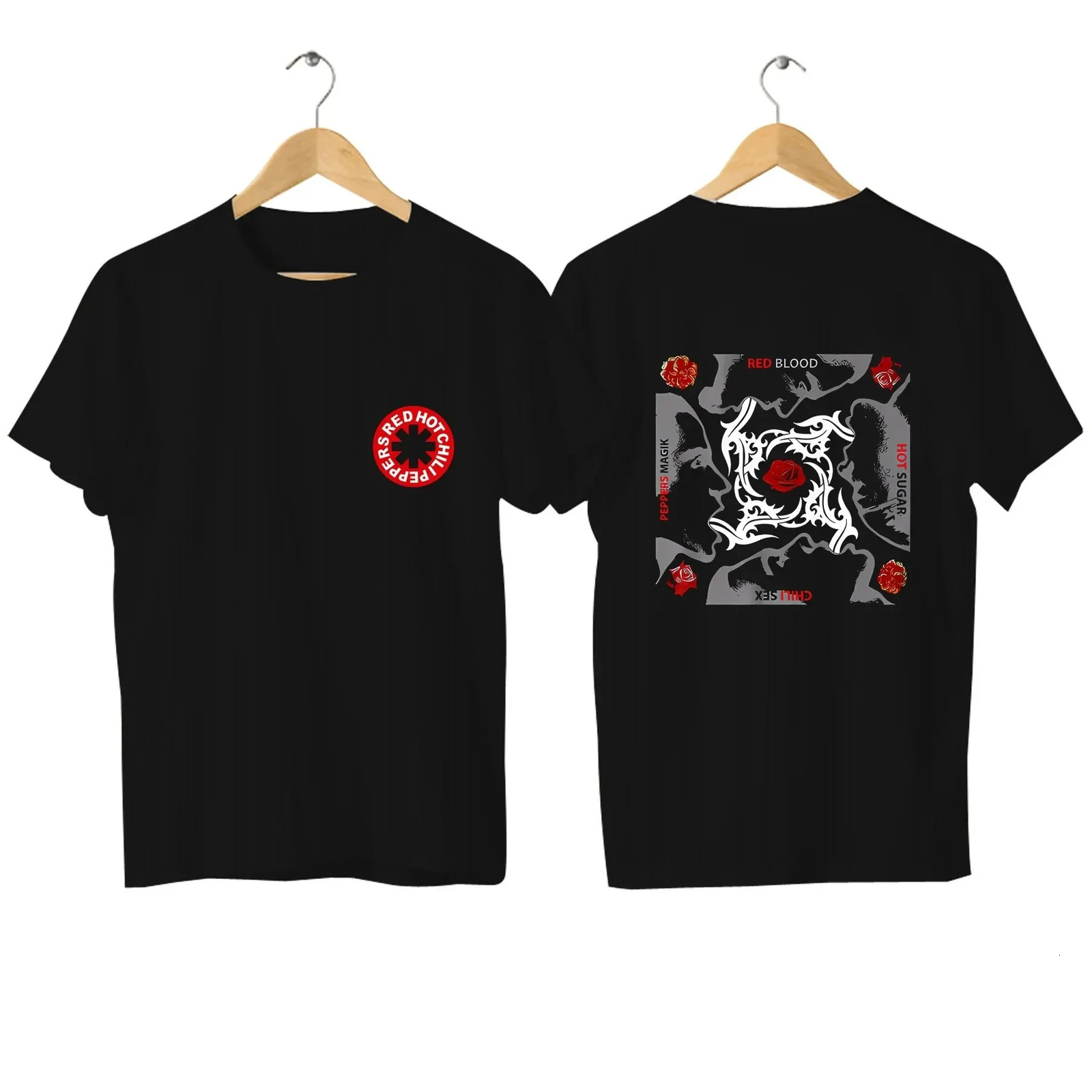 Mens Licensed Rock Music Tshirt Casual Red Squirrel Chili Graphic Comfortable Street Clothing S4XL 250409