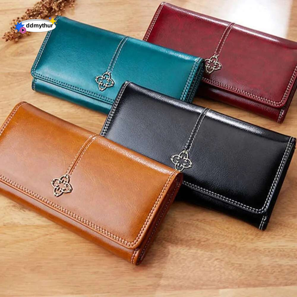 Designer Purses for Women Long Handbag Zipper Coin Pocket PU Leather Women's Wallets Card Holder Monederos Para Mujer ddmythur