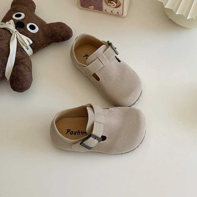 New spring Fiat childrens buckle strap for daily life fashionable comfortable and beautiful version high-quality British retro shoes X250409