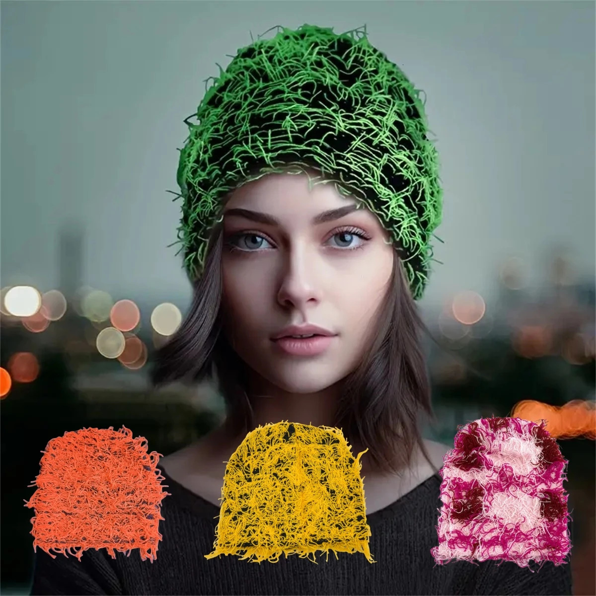 4 suits-2 suits lady balaclavas hiking rafa balaclavas stylish knit hats men can wear hip-hop style hats 251107