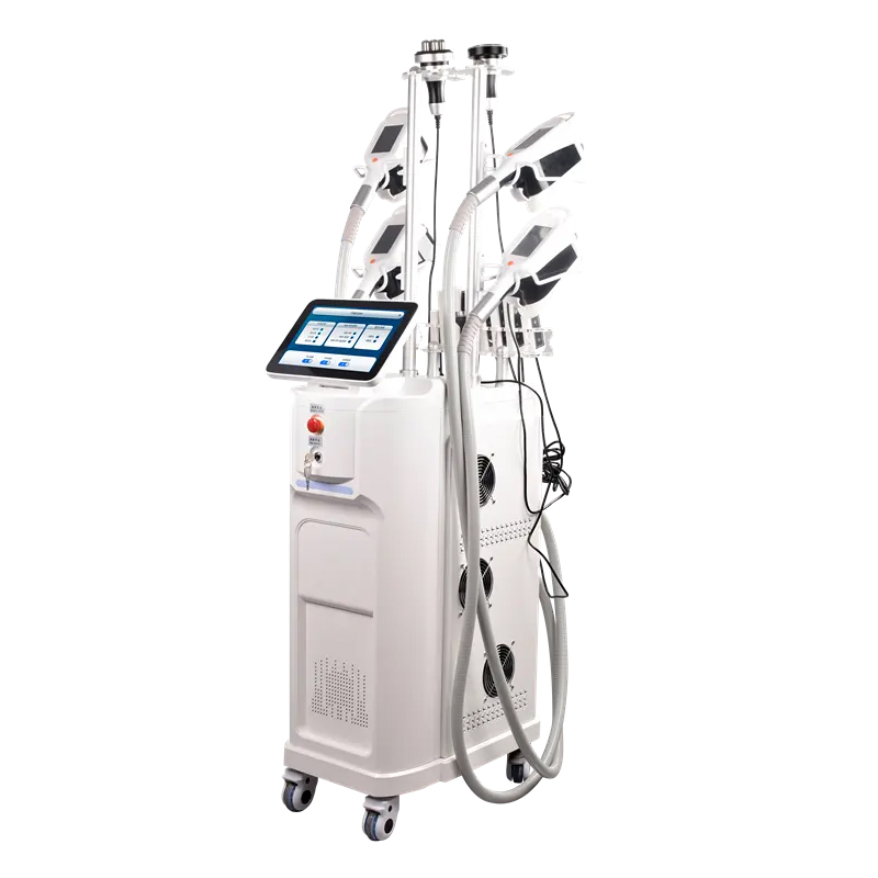 Professional 360 Degree Cryolipolysis Slimming Weight Loss Skin Tighten RF Cavitation Cupping Face Jawline Sculpting Jowl Removal Body Shaping Machine