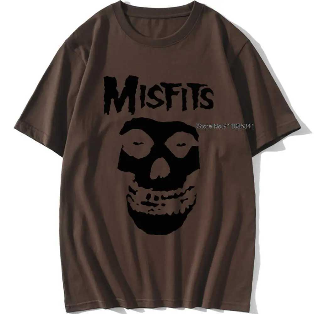Mens hip-hop punk skull ill fitting brand cotton short sleeved T-shirtXJ250409
