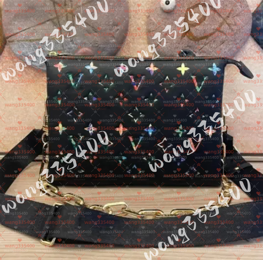 Leather Coussin Bags WOC Chain Bags Women's Luxury Fashion Designer Bags Women's Clutches Classic High Quality Girls Hand Shoulder Crossbody Bagss