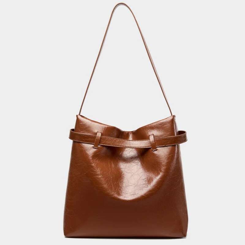 2024 Real Leather Woman Tote Shoulder Crossbady Underarm Bag