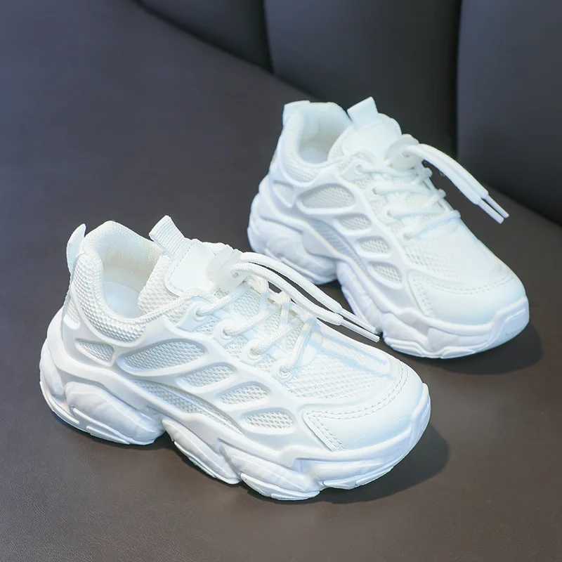 Childrens casual shoes for boys and girls unisex childrens sports running shoes air mesh breathable lace up fashionable spring and summer soft X250409