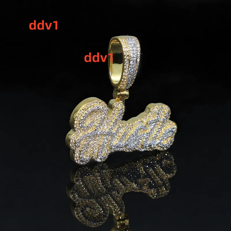 New Trendy Luxury Moissanite Vertical Pendant Gorilla Shaped for Men High Quality Sparkling Moissanite Stones Customizable