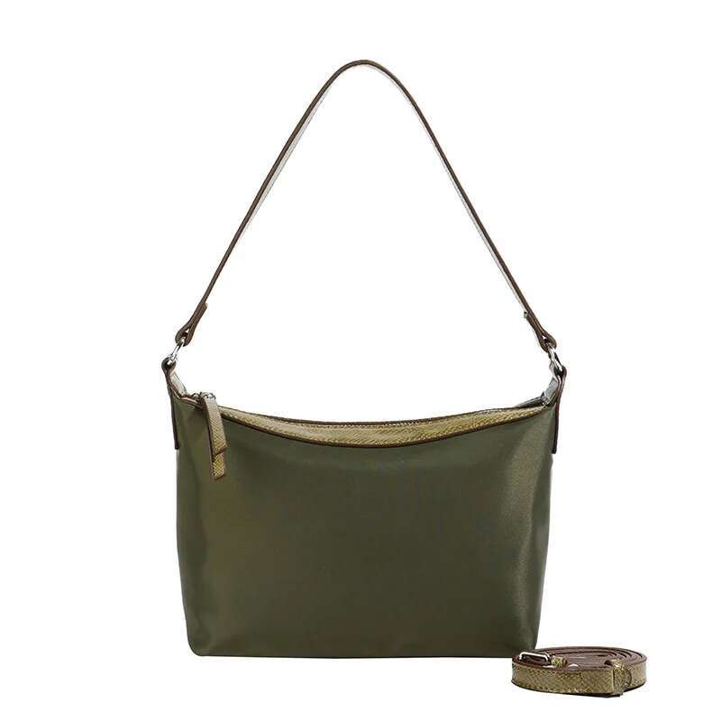 Oxford Cloth Shoulder Canvas Nylon 2024 New Fashion Simple Baguette About Underarm Women's Bag