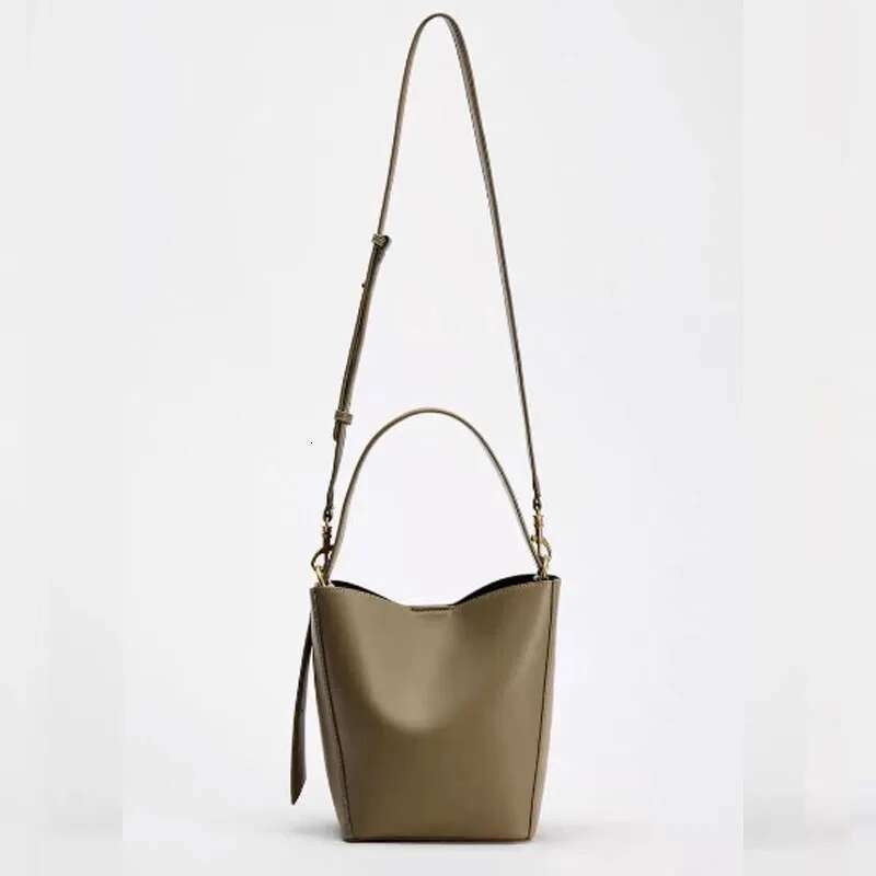 Fashion Retro Bucket High Quality PU Leather Tote Women Handbag Casual Shoulder Bag Shopping Crossbody Female Purse