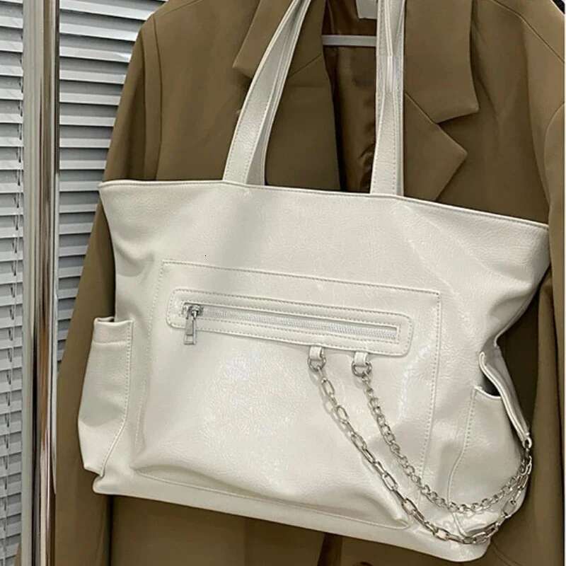 College Students Casual All Match Tote Bag High-Capacity Fashion Women's Handbags 2024 Trendy Korean Shoulder Bags