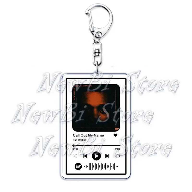 Weeknd Womens Music Keychain Accries Childrens Music Staoy Blind Light Dies for You Hills Keychain Jewelry Fan GiftXJ250409