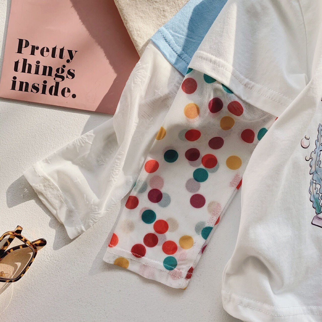 Ddmyshoesvip Girl Baby Sunscreen T Shirt Spring And Summer New Korean Version Cartoon Princess Cute Printed Thin Long Sleeve Top