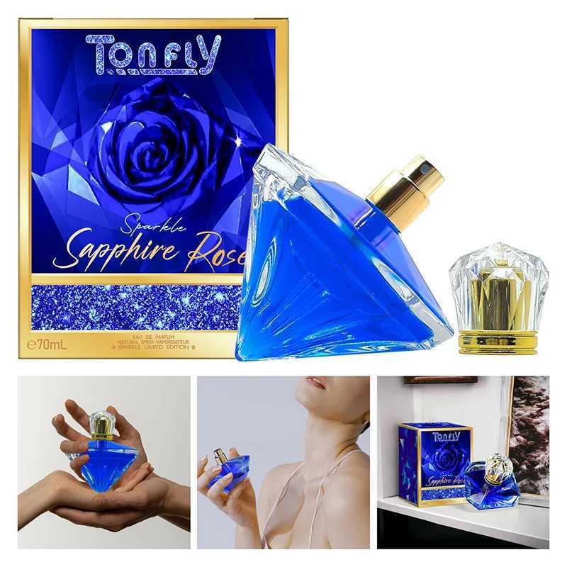 Blue Diamond Womens perfume Flower Rose perfume 70ml Luxury LEau De perfume spray Elegant Charming and Durable Ocean Tone perfumeXJ250409