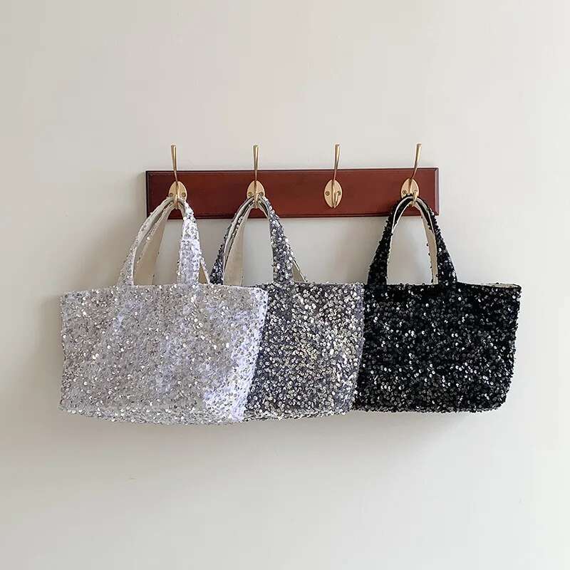 Design Shine Stylish Sequins Handbag Elegant Girls Wedding Dancing Party Bg Clutch Shopper Shopping Bag