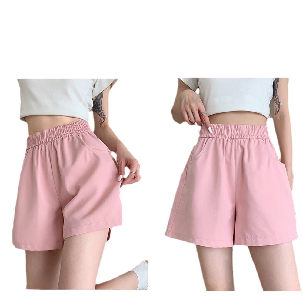 2025 New Designer Shorts Summer Casual Shorts Washed Work Loose High Waisted Wide Leg Pants Women Korean Versatile Three Quarter Pants