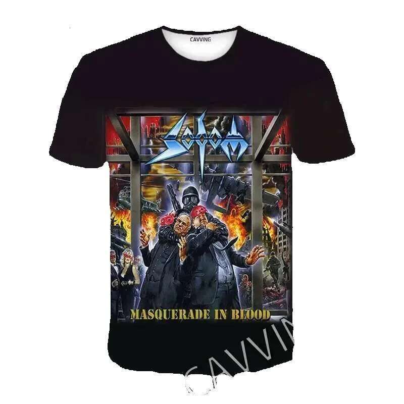 Cavving 3D printed Sodom Band casual hip-hop T-shirt Haruku Styles men's/women's top