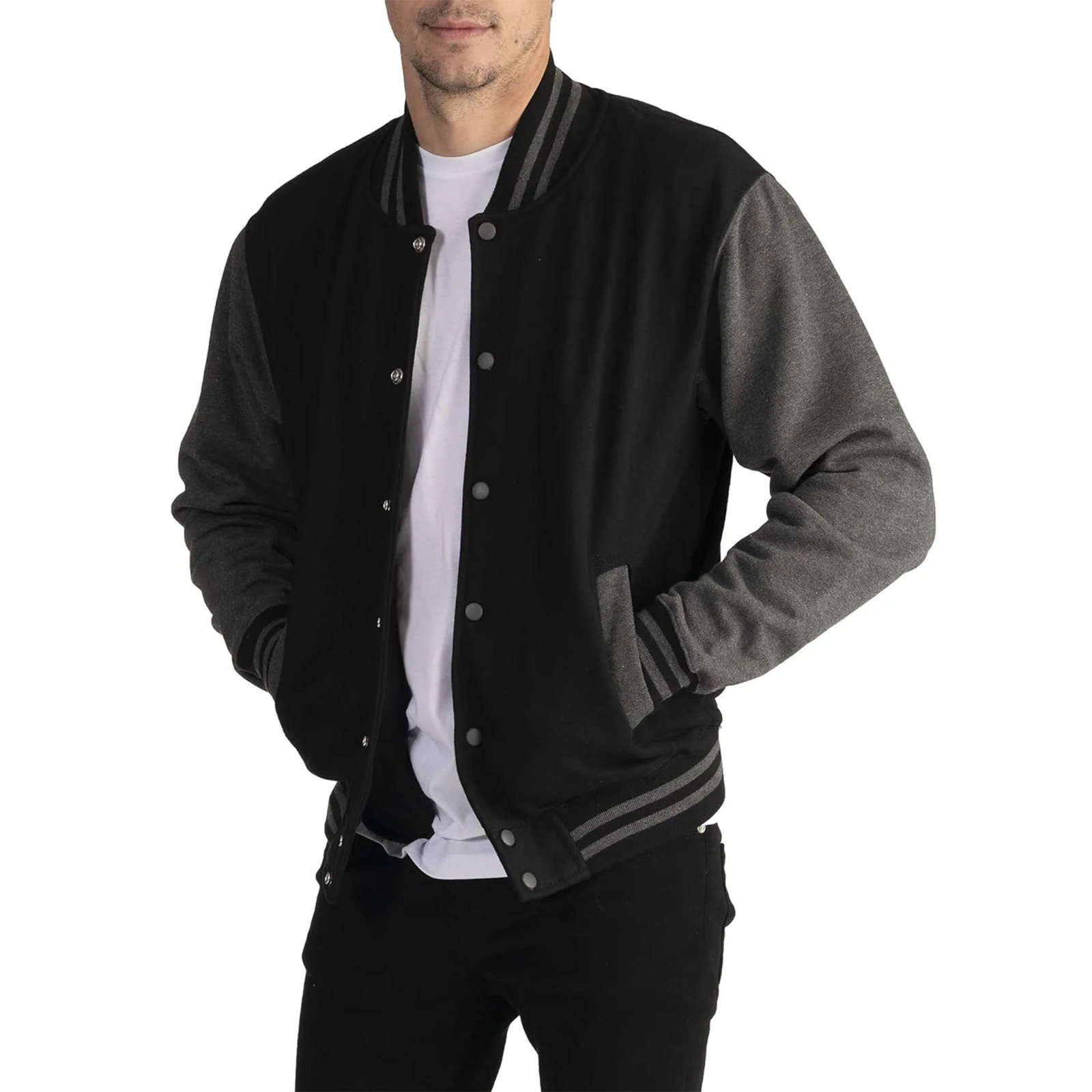 Fashion Loose American Baseball Shirt Bomber Jacket Mens Casual Plus Size M4XL 250409