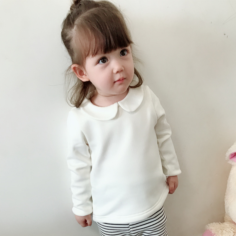 Ddmyshoesvip Baby Base Shirt Boys Girls Aged Doll Neck Top Spring And Autumn Long Sleeved Cotton T Shirt