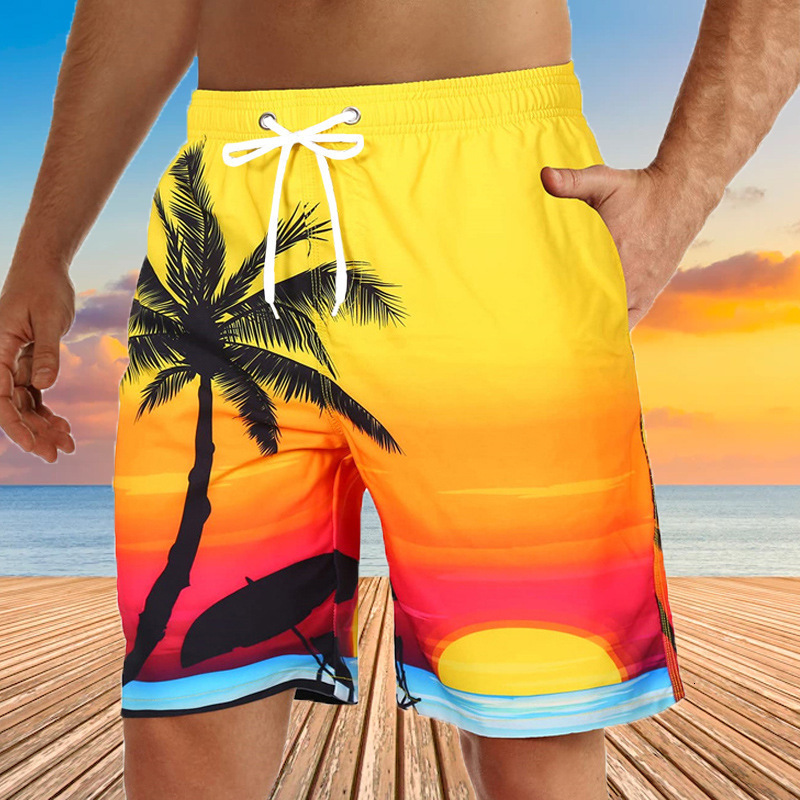 2025 New Designer Men Shorts Double Layer Inner Mesh Men Swimming Summer Beach Shorts