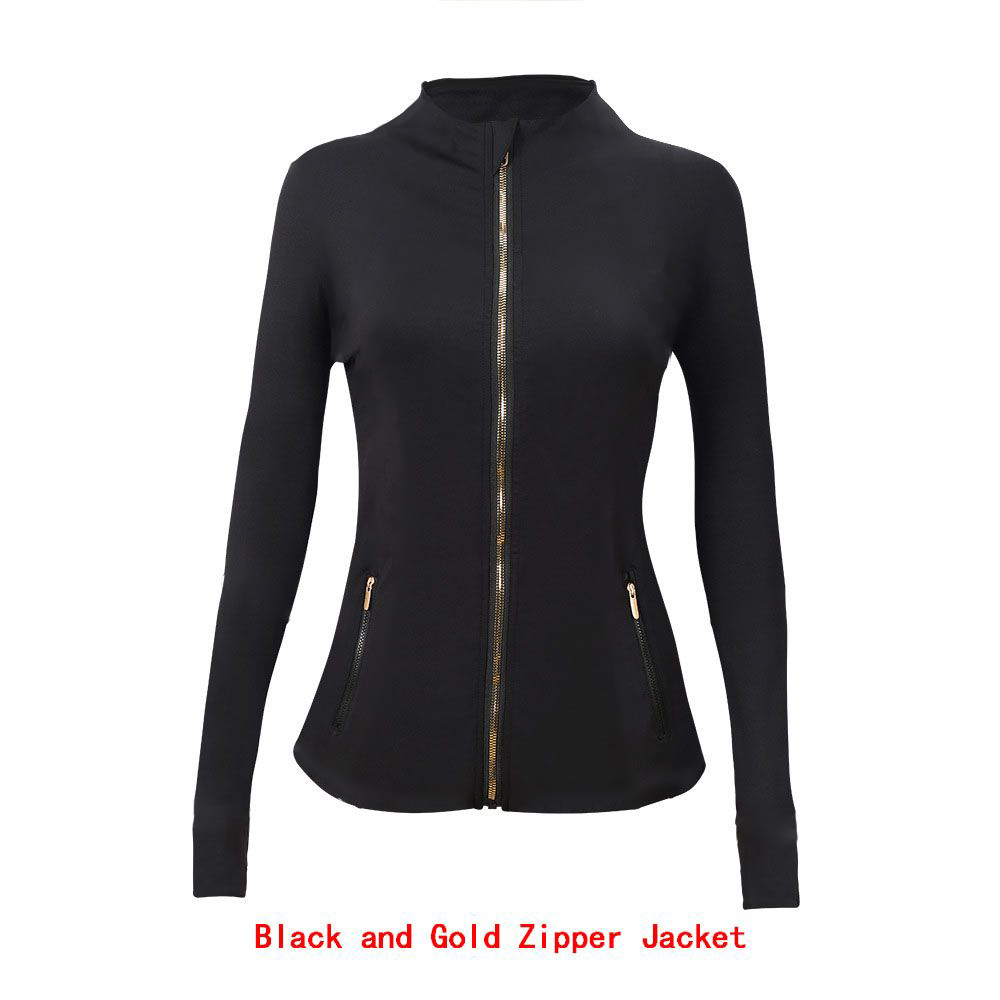 Top quality Yoga Jacket Women Define Workout Sport Coat Fitness Jacket Sports Quick Dry Activewear Top Solid Zip Up Sweatshirt Sportwear store Hot Sell