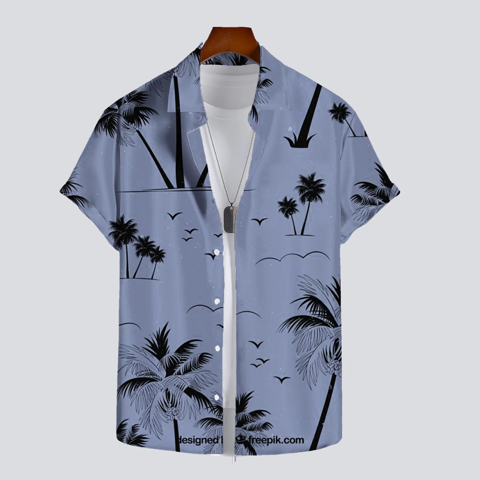 Hawaiian Mens Summer Shirt 3D Tropical Plant Vacation Print Hawaiian Casual Short Sleeve Fashion Retro 250408