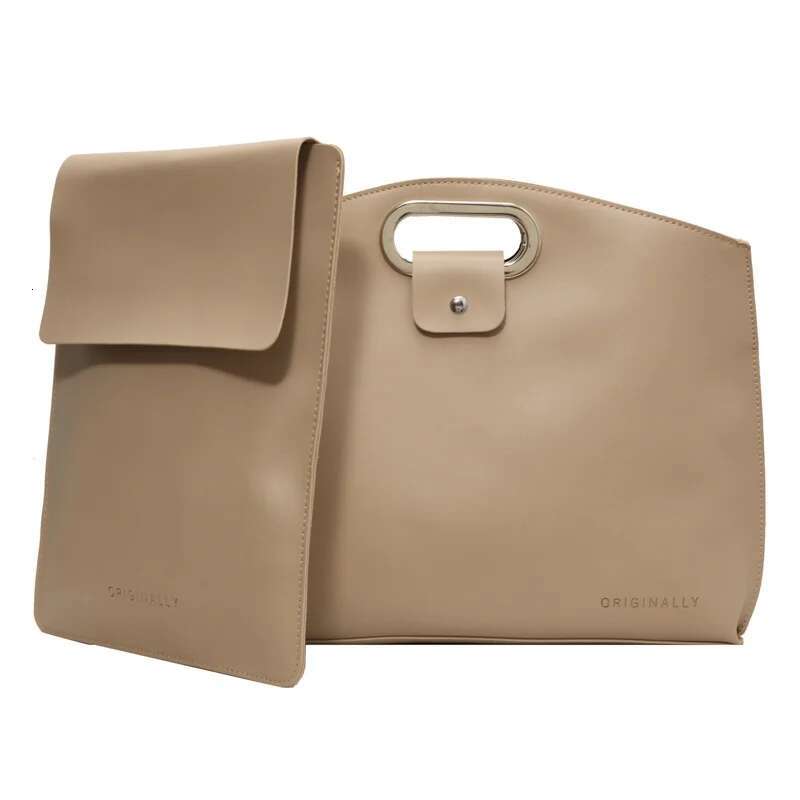 Simple Senior Sense Women's New Trend Of Fashionable Large-Capacity Clutch Bag Work Commuting Handheld Briefcase