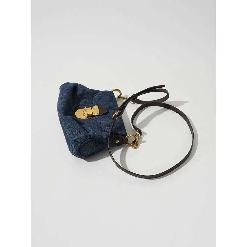 Advanced Fold Lock Crossbody Women Fashion Casual Underarm Handbag 2023 Denim Shoulder Vintage Female Messenger Bag