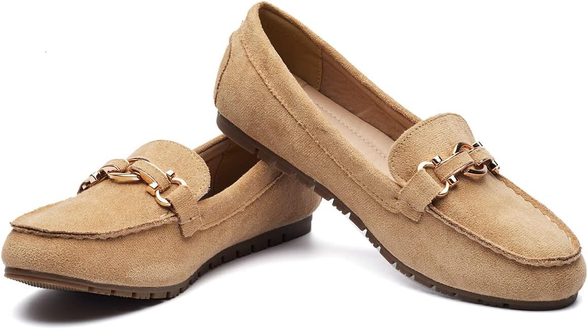 Ladies' loafers, business casual shoes, comfortable and lightweight, penny loafers, one foot work flat shoes