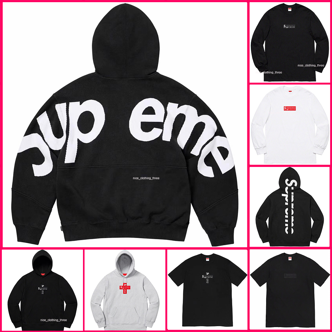 Designer Hoodie Supremely Hoodies for Men Hoodie American Street Fashion Brand Letter Embroidery Hoodies Pure Cotton Sweatshirts Absorbing y2k Hoodie US Size S-XL