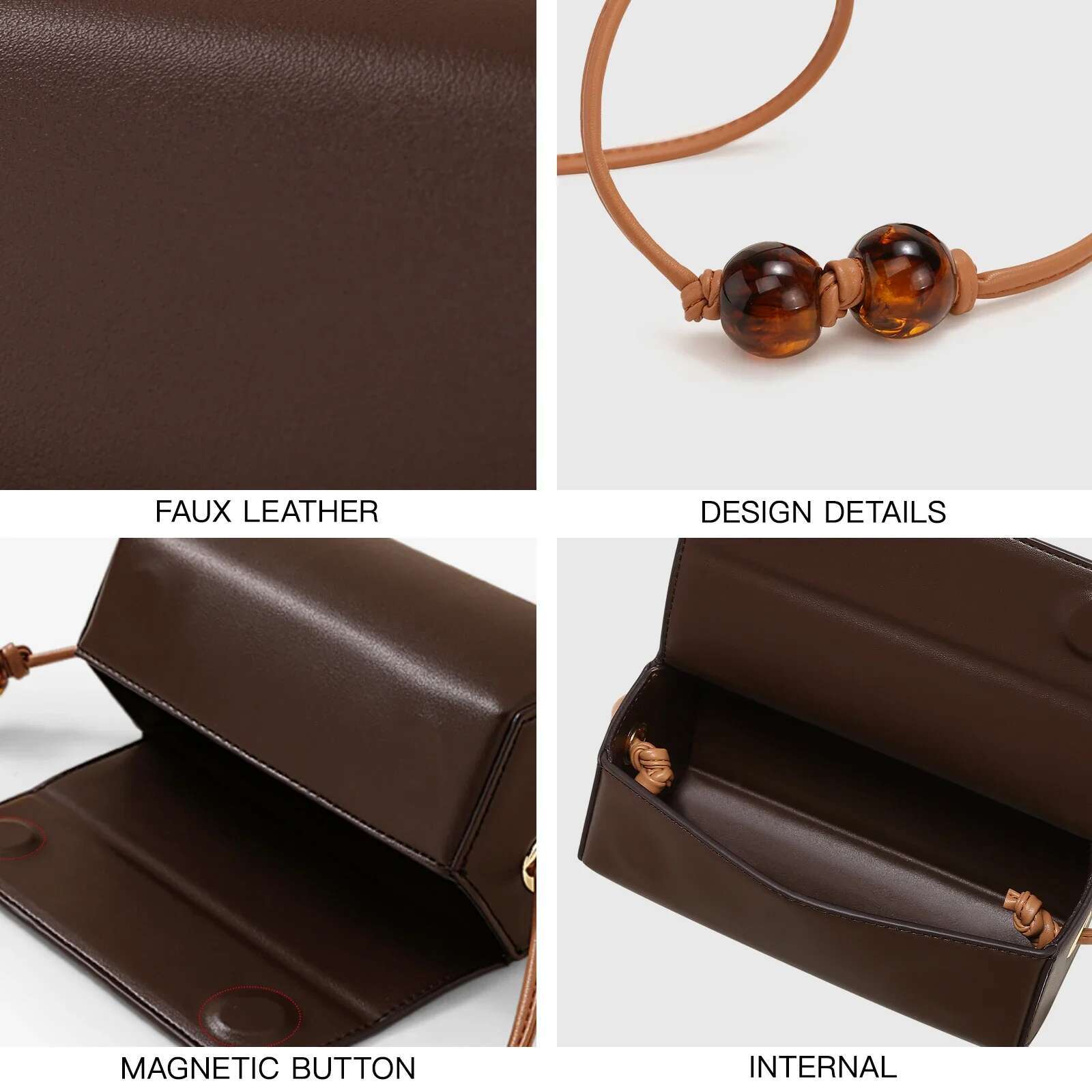TOUTOU Women Niche Design Senior Sense Of Mini Leather Small Bags Versatile Cyder Shoulder Bag Christmas Gift