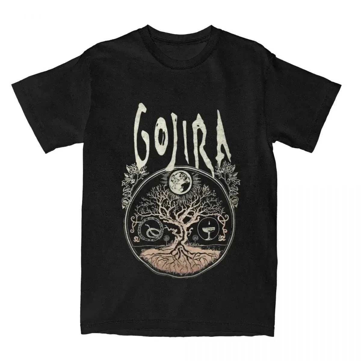 Rock Metal Band Gojiras Mens and Womens T-shirt Merch Retro T-shirt Cotton Summer Clothing T-shirt Cotton Summer ClothingXJ250409