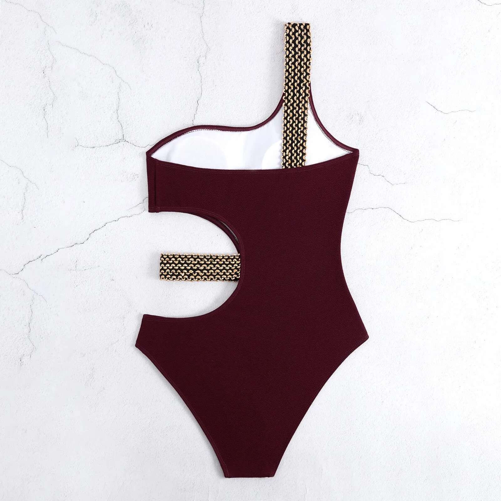 Dongdumaoyi One Shouler Piece Swimsuit Sexy Mesh Woman Korean Black Swimwear Style Sheer Beachwear For Women Summer