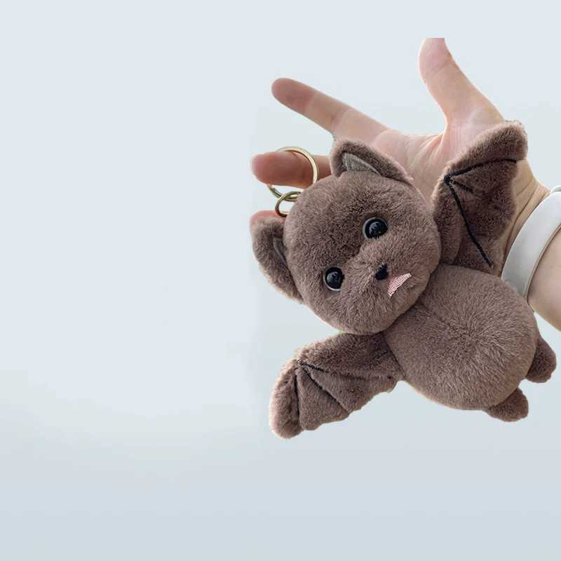New Cartoon Cute Soft Bat Plush Doll Keychain Pendant Creative Halloween Room Decoration Plush Toy Childrens Birthday GiftXJ250409