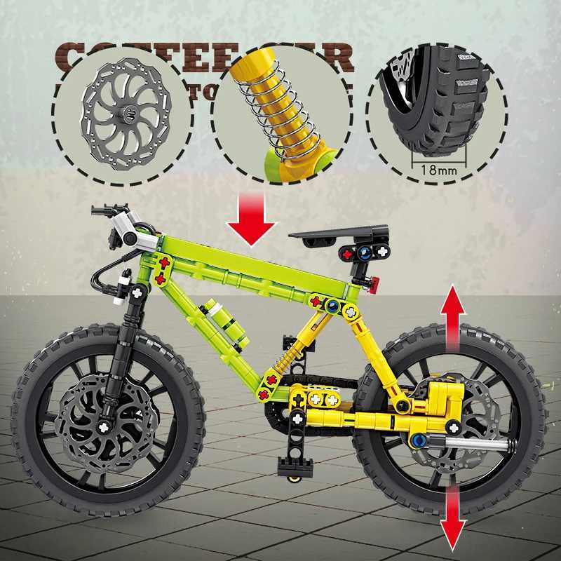 Mountain Motocross Motorcycle Assembly Playset - Educational Activity Gift for Young Enthusiasts