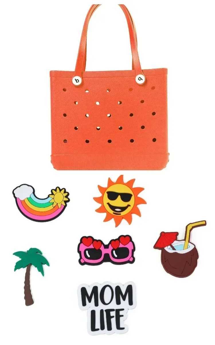Travel packaging with large Boggs beach bag summer EVA beach basket womens picnic handbag shopping bagT250409