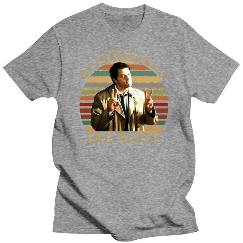 The supernatural skills of my people are T-shirts mens cotton T-shirts short sLeeves interesting TV Castile T-shirts and T-shirtsXJ250409