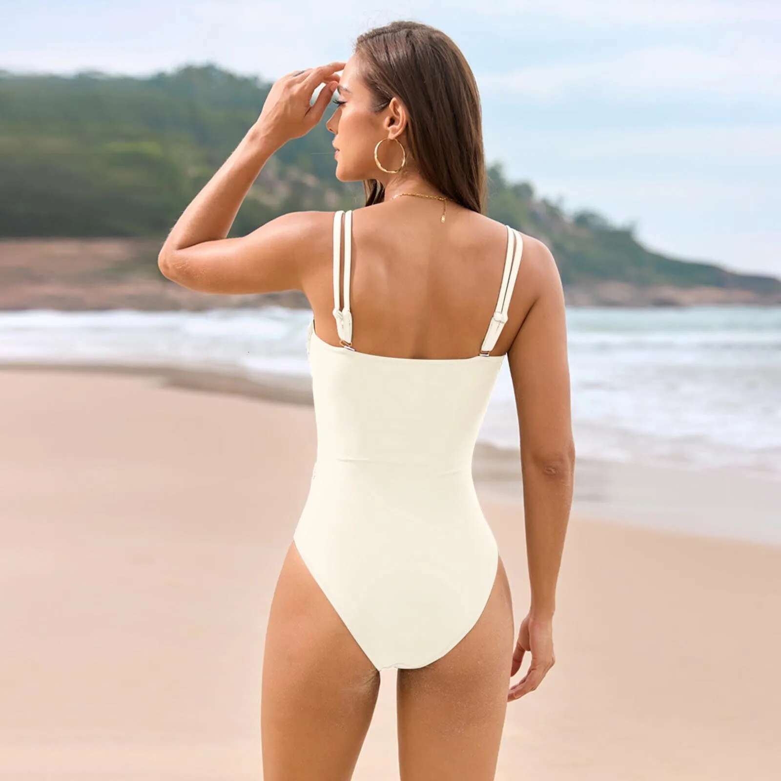 Dongdumaoyi High Quality One Piece Swimsuit Golden Buck Printed Push Up Women Bikini Set Swimwear Slimming Bathing Suit Beach Wear