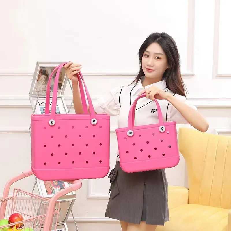 Small beach tote bag with beach suitable for children waterproof washable tip durable open tote bag used for Christmas giftsT250409