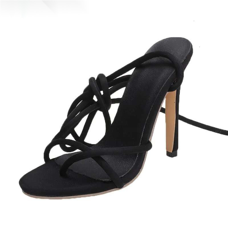 Oulylan Women's Slim Heel Strap Heels 2024 Fashion Open Toe Sexy High Heeled Sandals Wedding Bridesmaid Shoes ddmypanda