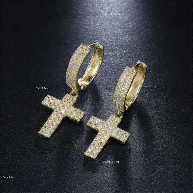 Styles Lab Moissanite Dangle Earring sterg sier Jewelry Party Wedding Drop Earrings for Women Bridal Birthday Gift