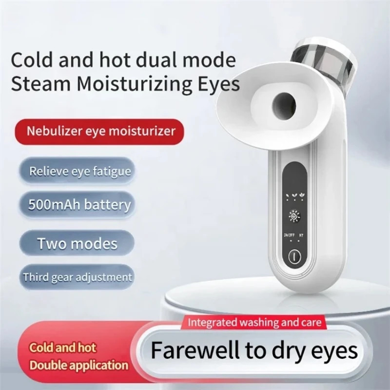 Heated Nano Eye Mist Sprayer Electric Eye Steamer with Warm Compress Moist Heat Relief Dry Eyes Portable Eye Drops Tool 250409