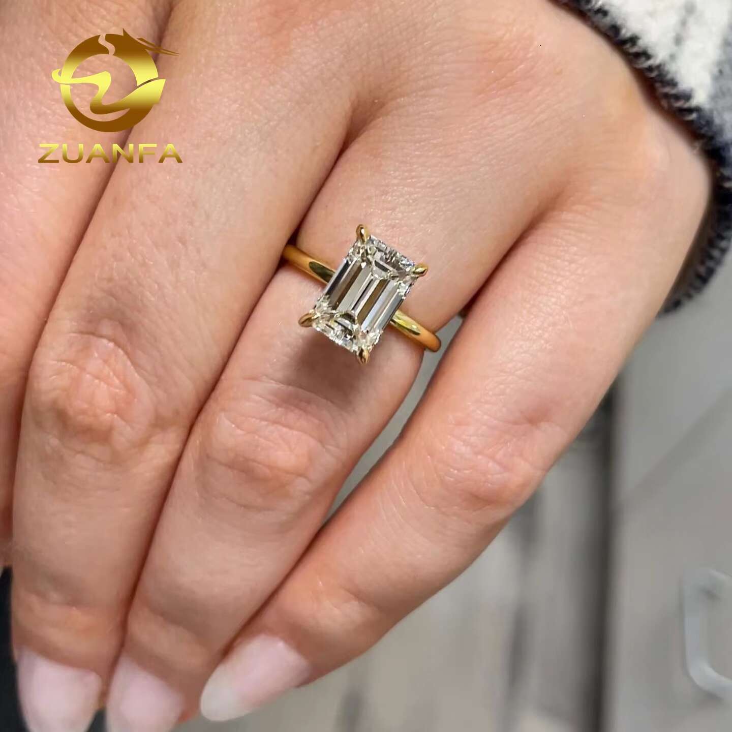 Pass Diamond Tester Vintage 925 Sterling Silver Wedding Engagement Women Flawless Moissanite Engagement Moissanite Diamond Ring