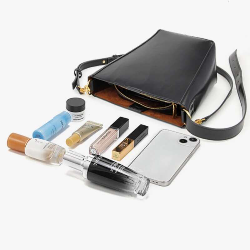 Meet You Woman Bucket Solid Color Soft Pu Leather Handbag Brand Design Casual Shoulder Crossbody Bag 2 Piece/Set 2025