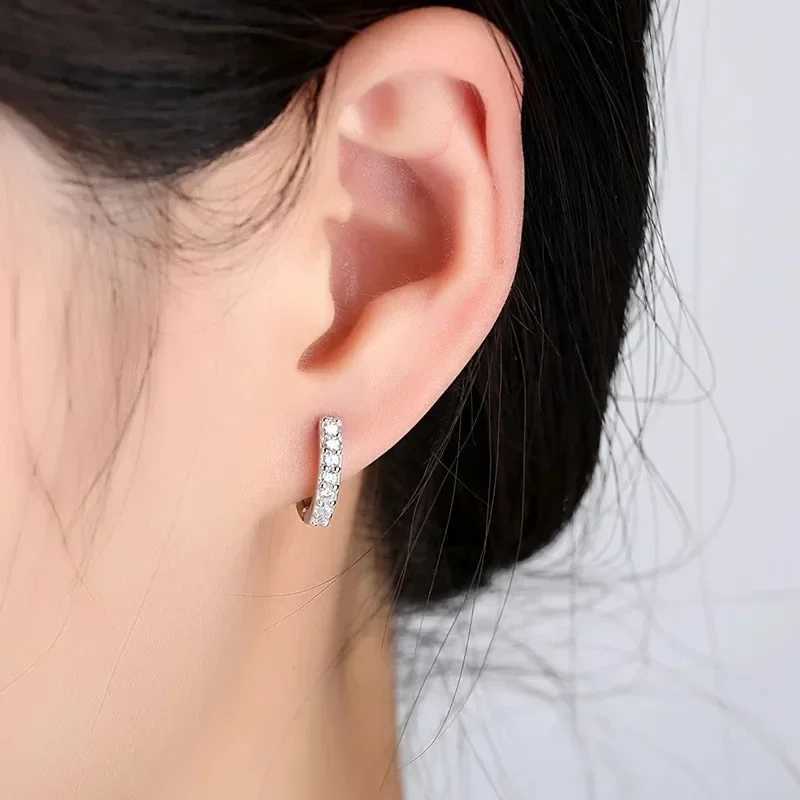 925 Sterling Silver Jewelery Gold Earrings Circle For Women Making Female Valentines Day Gift Party Engagement Z250408