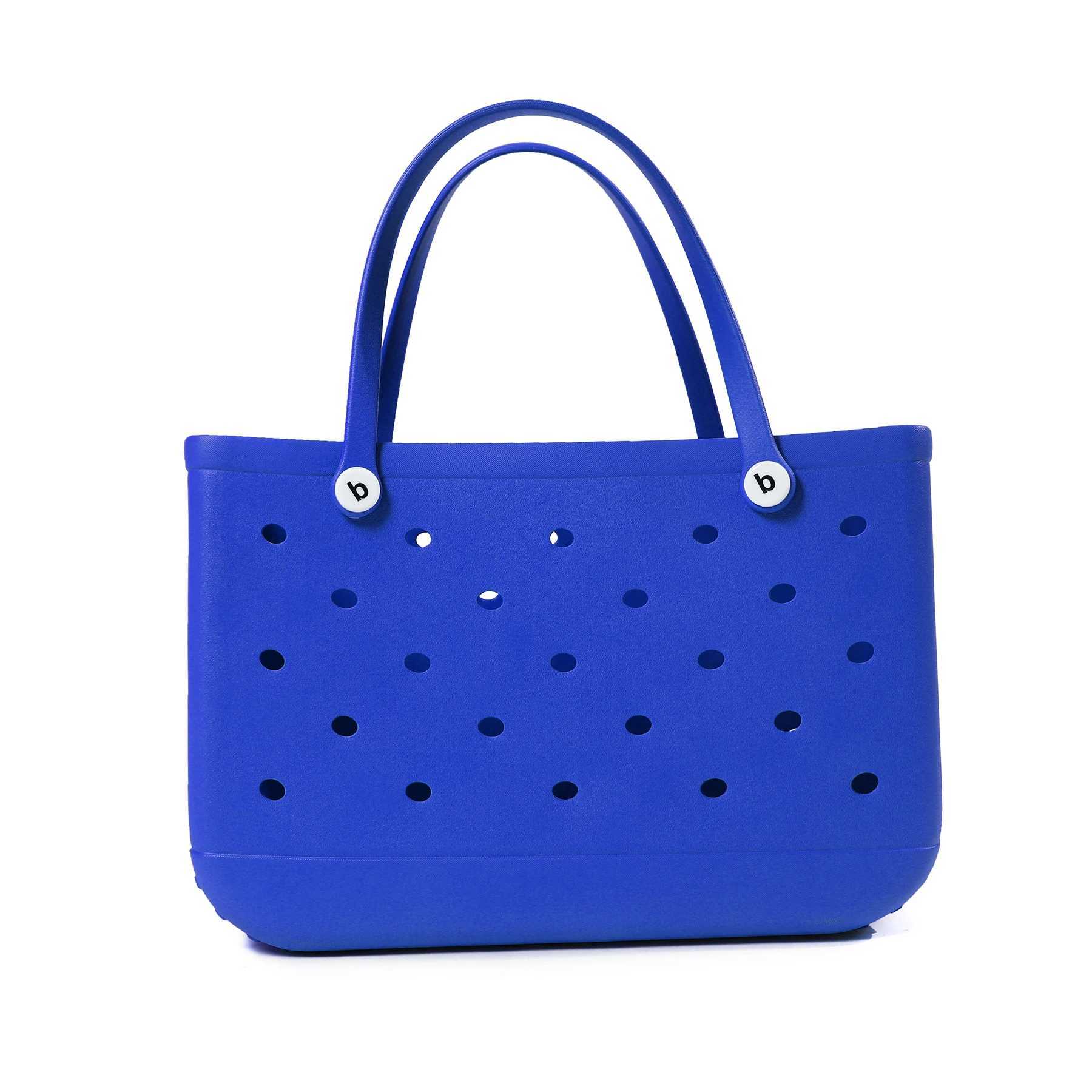 L/XL Beach Crocodile Bag Rubber EVA Waterproof Storage Basket Oversized Womens Shopping Shoulder Handbag Beach Jelly HandbagT250409555