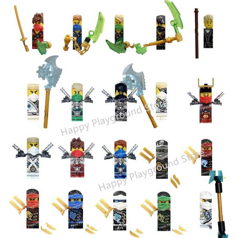 Anime TV Ninja Brick Toy Doll Zane Ghost Pirate Lloyd Dublon Building Block Assembly Toy Model Childrens Gift X250409