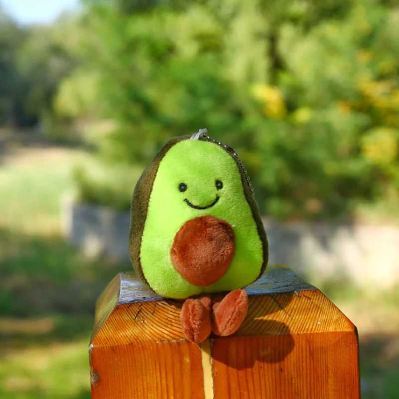 1 avocado pendant cute doll keychain plush toy filled toy bag pendantXJ250409