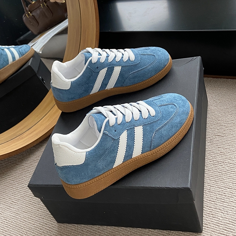 Free shipping designer retro casual German training shoes women's new casual sports shoes anti slip lightweight thick soled board shoes in multip
