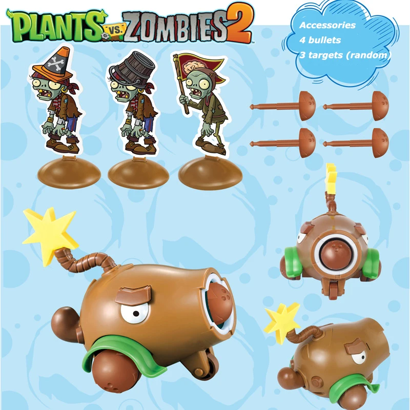 Plants Vs Zombies 2 Licensed Coconut Cannon Pull Back Car Battle Set Bulk Stock Collectible Action Figures Strategy Game Family Kids Gift