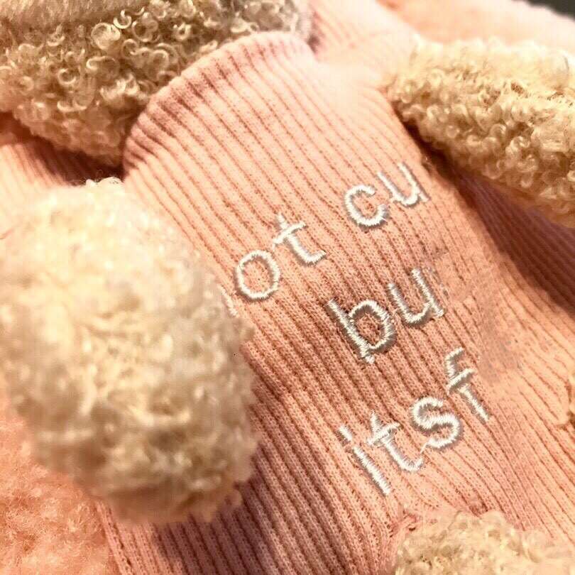 23 Autumn/Winter Women's Cute Pocket Teddy Bear Lamb Fleece Korean Loose Straight Hoodie